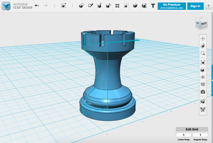 Rook (chess), 3D CAD Model Library