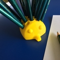 Small echidna pencil holder 3D Printing 115989