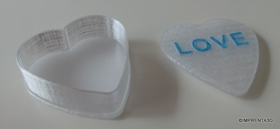 Heart box with LOVE 3D Print 115995