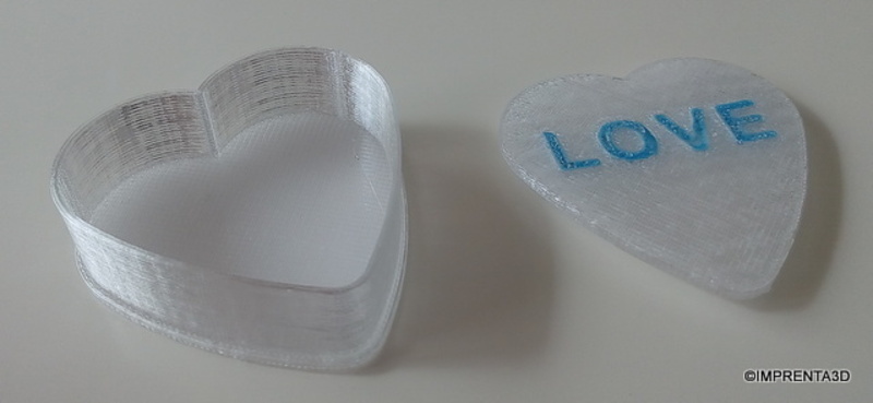 Heart box with LOVE