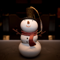 Small Snowman Christmas Ornament 3D Printing 115998