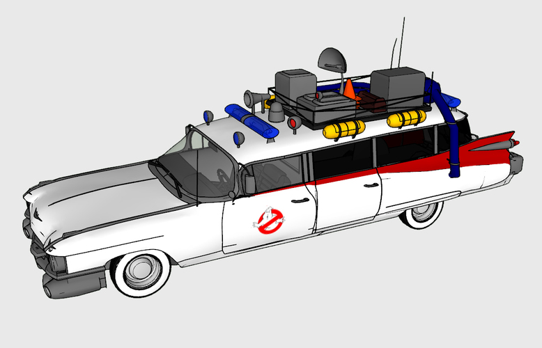 ECTO1 - Ghostbusters 3D Print 116034