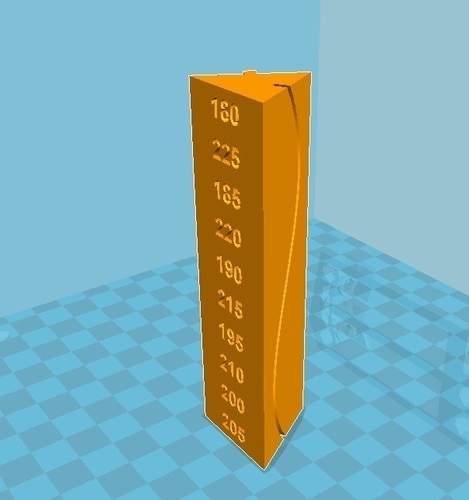 Temperature calibration column for PLA + modified Gcode 3D Print 116044