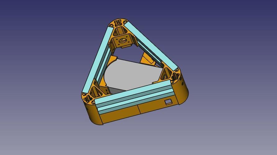 mini kossel extended base 3D Print 116049