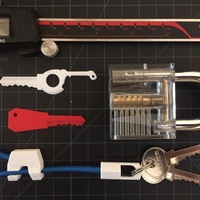Small Lock Pick Key 3D Printing 116073