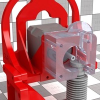 TAZ5 E3D Titan Mount Remixed with stronger back and heat insert  - Thumbnail 2