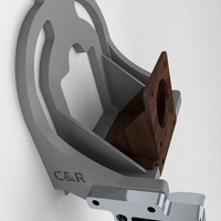 TAZ5 E3D Titan Mount Remixed with stronger back and heat insert  - Thumbnail 9