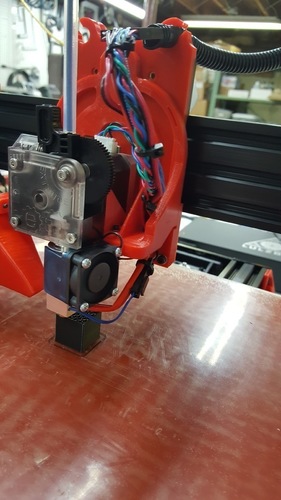TAZ5 E3D Titan Mount Remixed with stronger back and heat insert  3D Print 116188