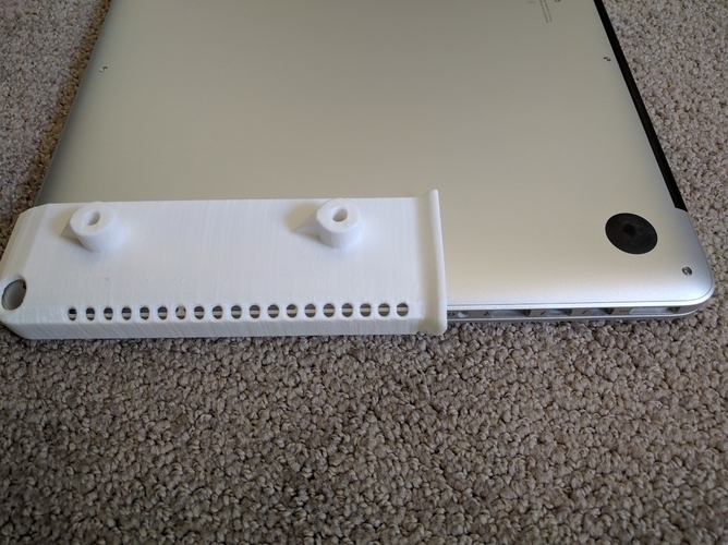 3d Printed Macbook Pro Wall Mount Rails By Tizio Pinshape