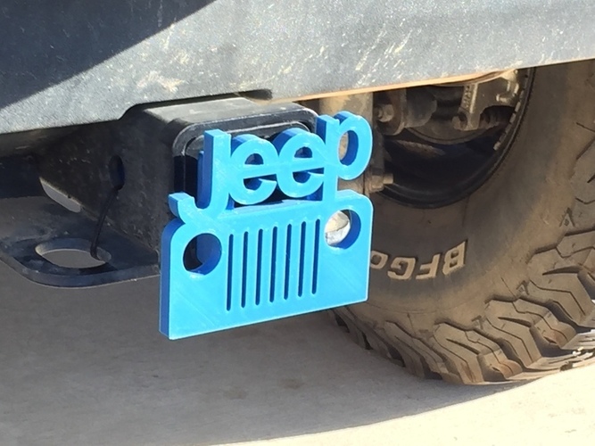 Jeep Hitch Cover - Fixed 3D Print 116373