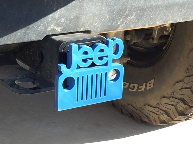 Jeep Hitch Cover - Fixed 3D Print 116374