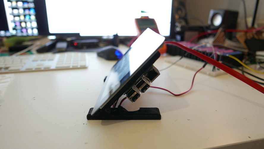 Raspberry Pi 7 inch LCD stand 3D Print 116418