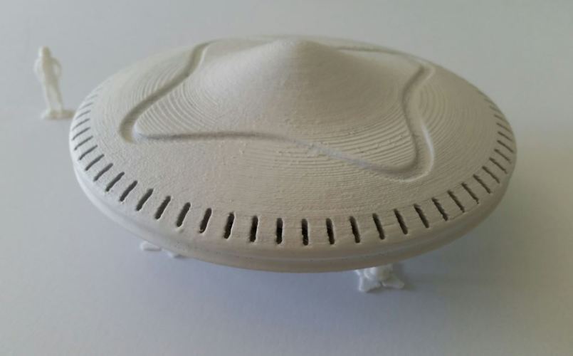 MOON BASE OR SPACEPORT WITH SAUCER  3D Print 116439