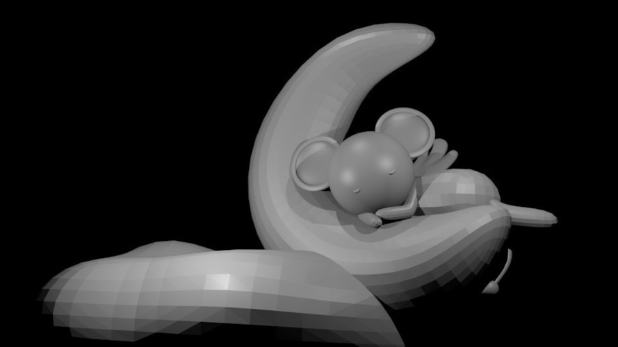 Keroberos sleep on the moon 3D Print 116564
