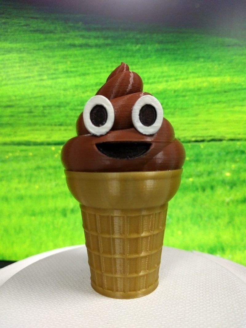 Ice cream Emoji or Poop on a Cone