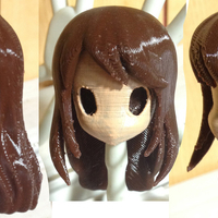 Small RO Hair 18(Pinky ST.) 3D Printing 116711