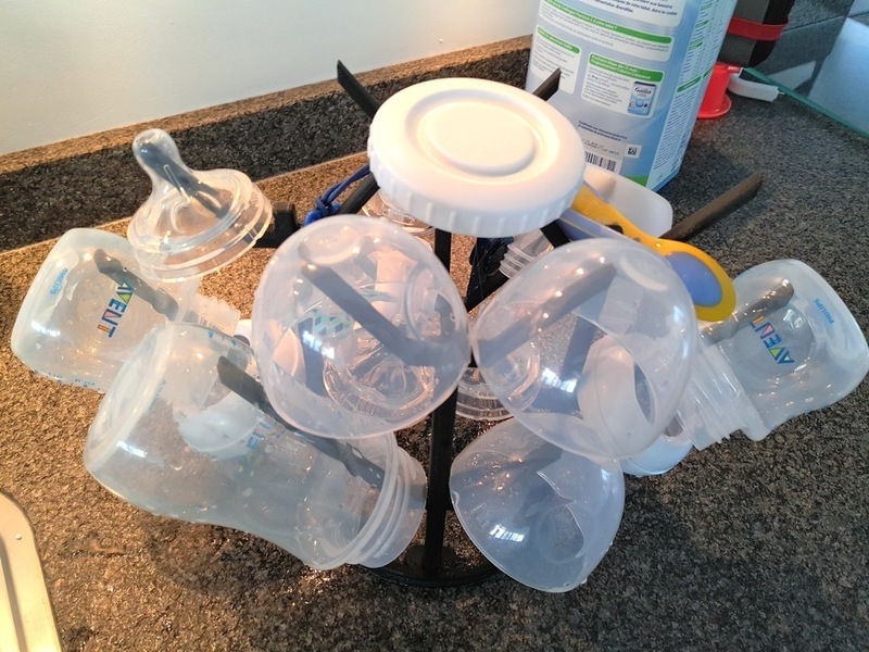 Baby bottle drying rack