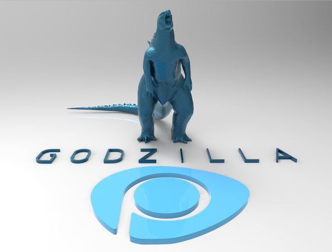 Godzilla - Scream- Multiple Resolution 3D Print 116995