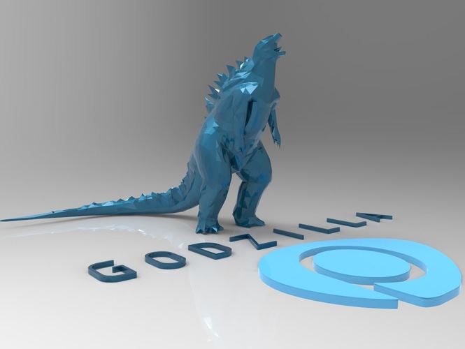 Godzilla - Scream- Multiple Resolution 3D Print 117000