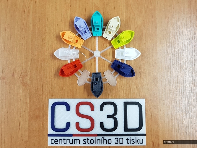 Tom's 3DBenchy rudder stand V2 (12 ships) 3D Print 117023