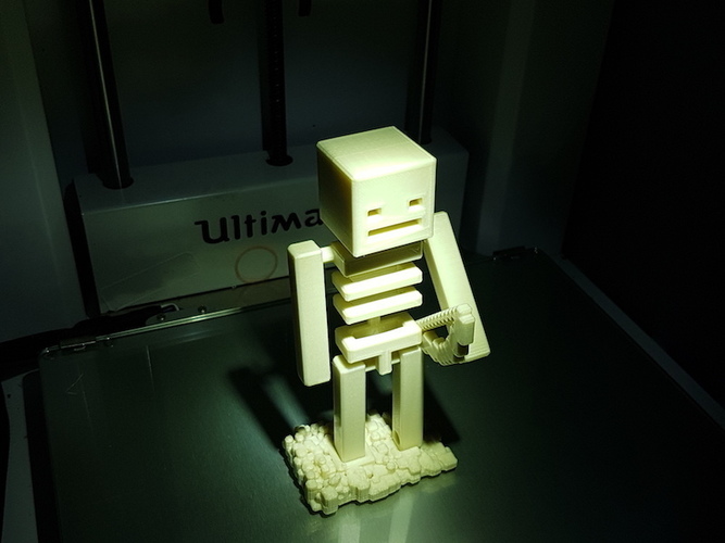 Minecraft skeleton with bow 3D Print 117280