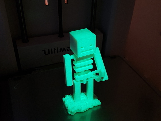 Minecraft skeleton with bow 3D Print 117281