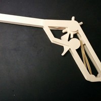 Rubber band gun - no screws required - Thumbnail 2