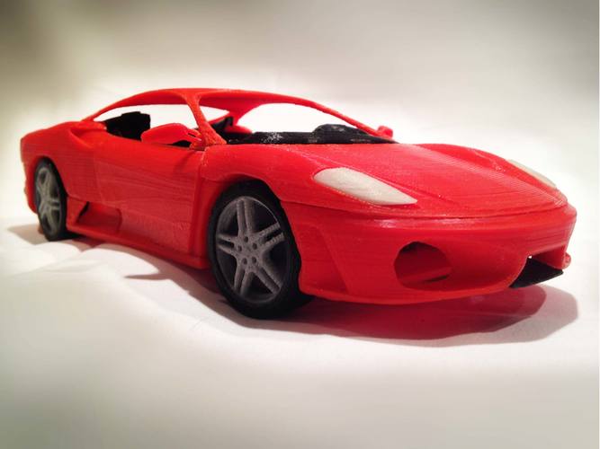 Italian Sports Car Model 3D Print 11746