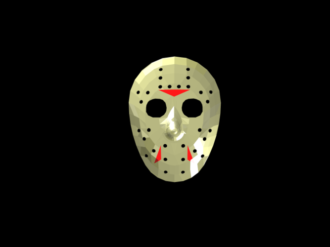 Jason Voorhees Hockey Mask - Friday the 13th 3D Print 117470