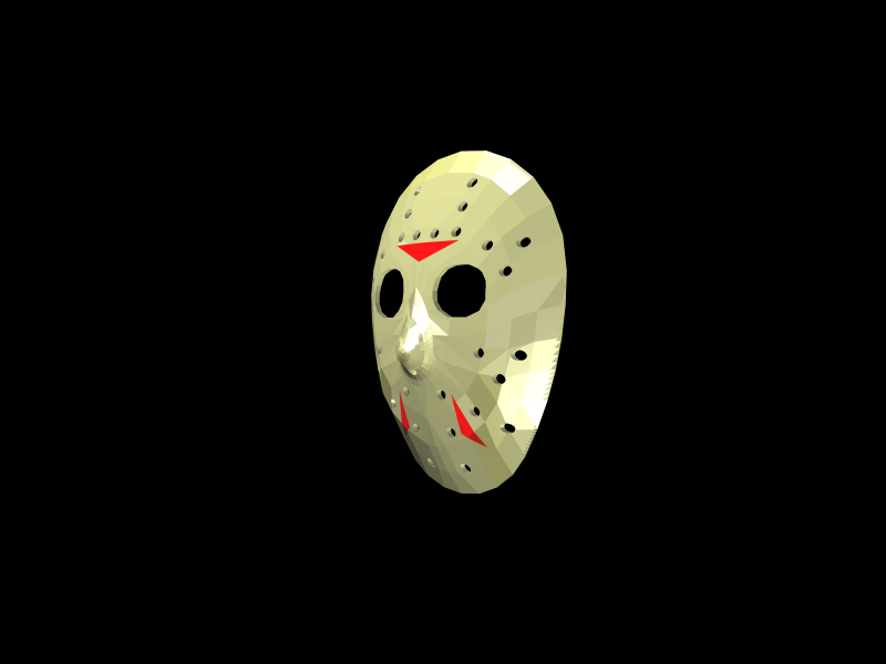 Hockey Mask by Jason Voorhees 3D model