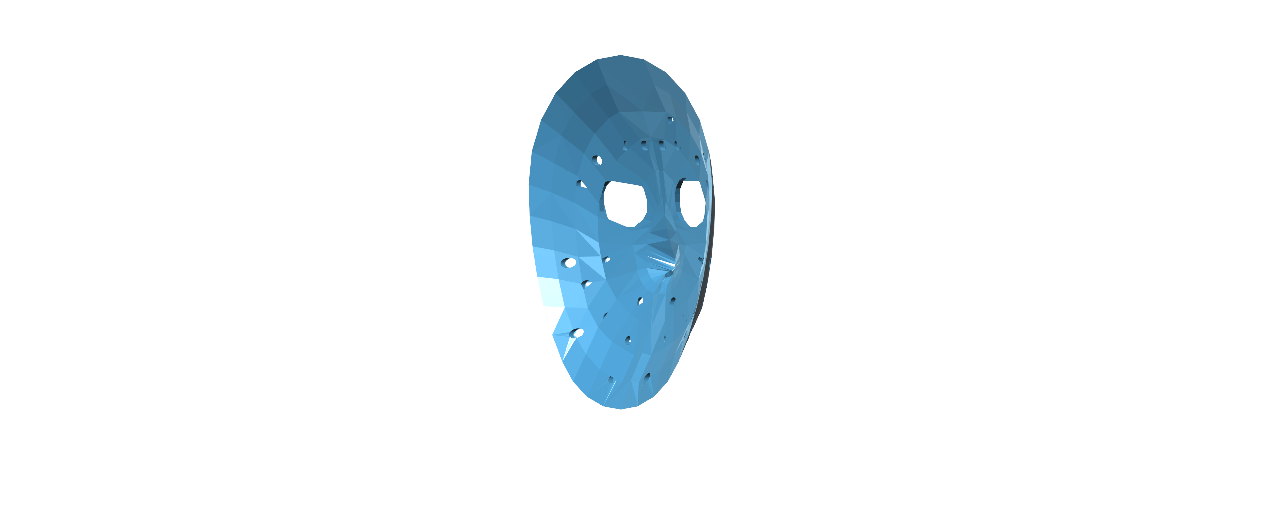 Hockey Mask by Jason Voorhees 3D model