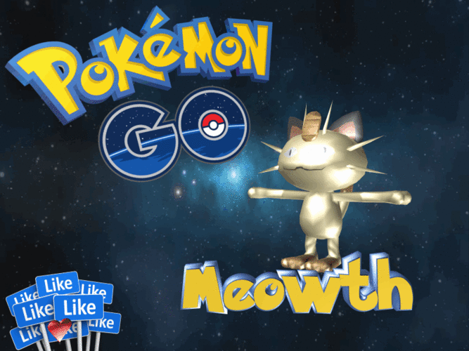 Meowth - Pokemon 3D Print 117576