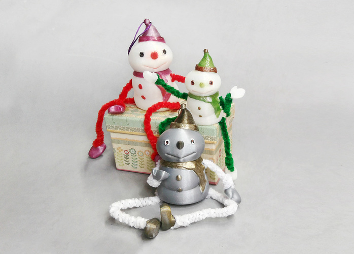 Decorative Snowman - Container 3D Print 117592