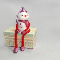Decorative Snowman - Container - Thumbnail 2