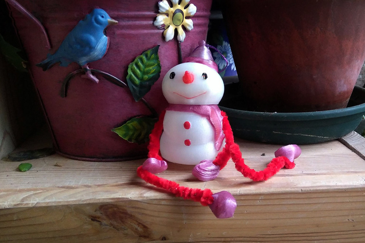 Decorative Snowman - Container 3D Print 117596