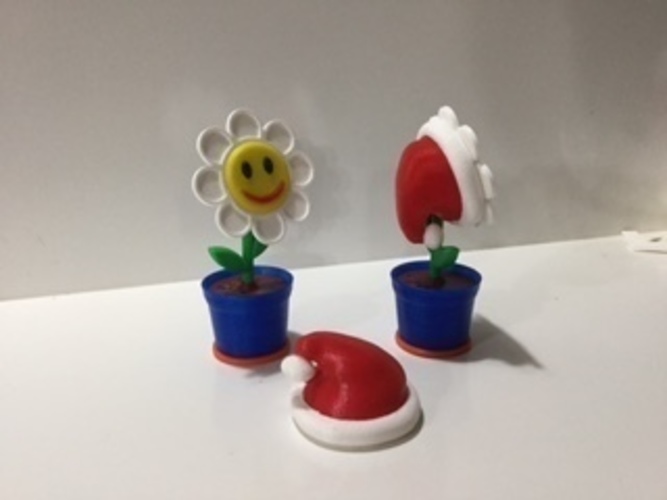 1 Flower in Pot 3D Print 117750