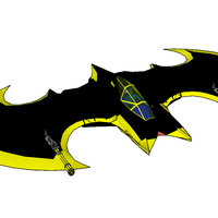 Batplane - Batman LOW POLY - Thumbnail 2