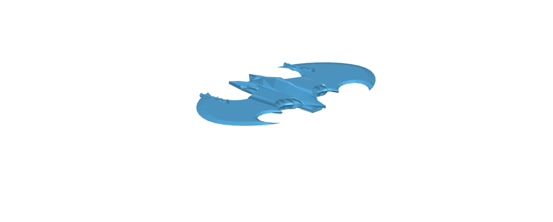 Batplane - Batman LOW POLY 3D Print 117761