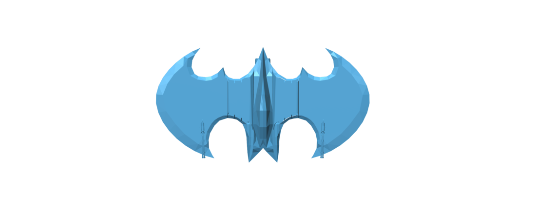 Batplane - Batman LOW POLY 3D Print 117764
