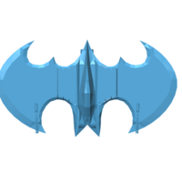 Batplane - Batman LOW POLY - Thumbnail 8