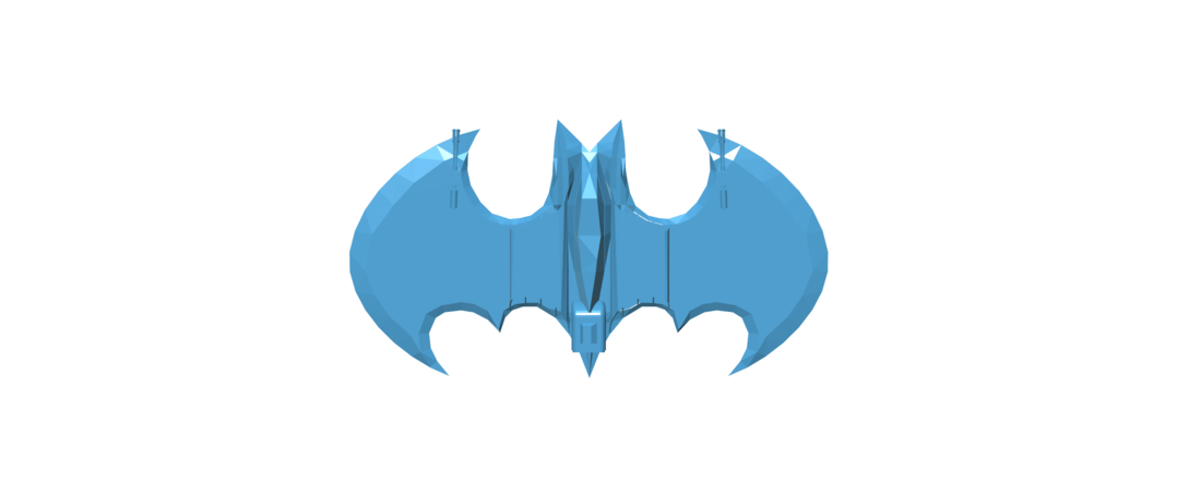 Batplane - Batman LOW POLY 3D Print 117765