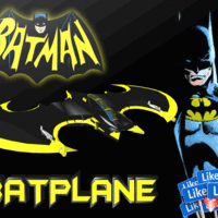 Small Batplane - Batman LOW POLY 3D Printing 117767