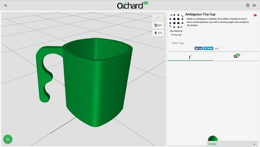 Ambiguous Cup 3D Print 117774