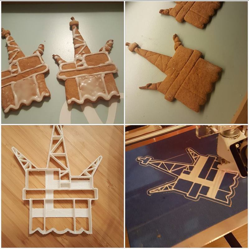 Oilrig cookie cutter