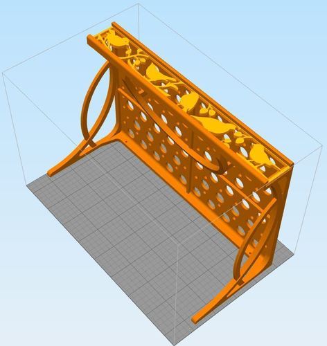 Designer Shelf w/Three Designs 3D Print 117840