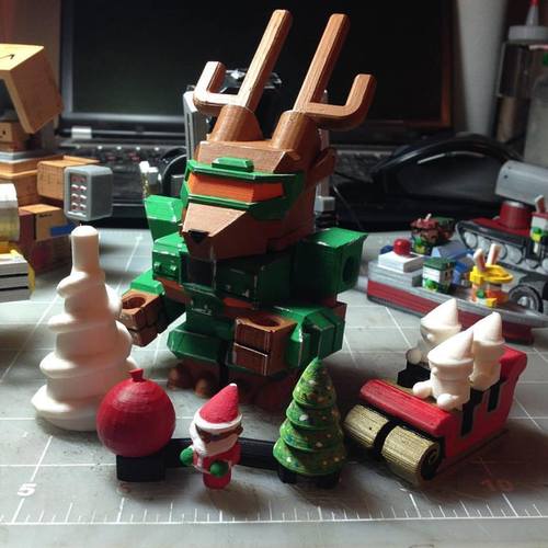 Mech City: X-Deer Mech 3D Print 117888