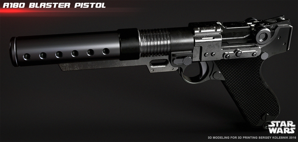 A180 blaster pistol Jyn Erso