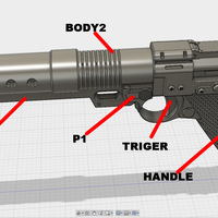 A180 blaster pistol Jyn Erso - Thumbnail 5