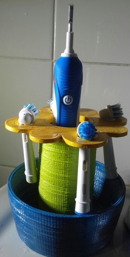 Toothbrush Flower Holder 3D Print 117897