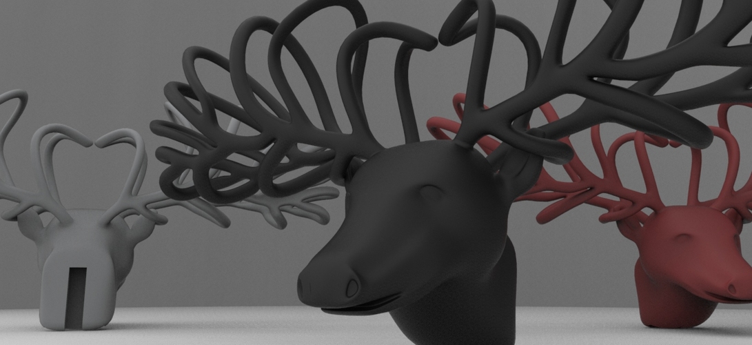 Reindeer Bow tie 3D Print 11790